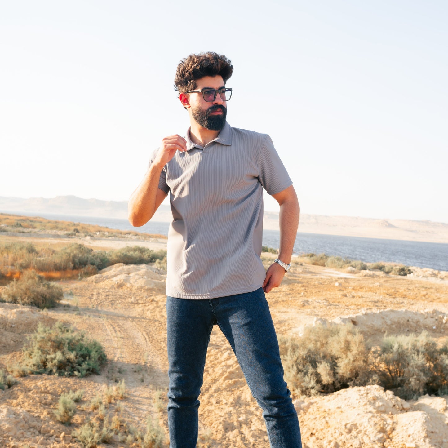 Metal Dibo Striped Polo