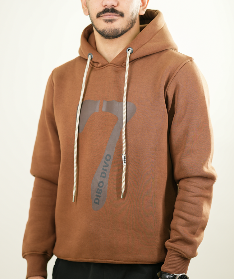 Brown Dibo Seven Spirit Hoodie