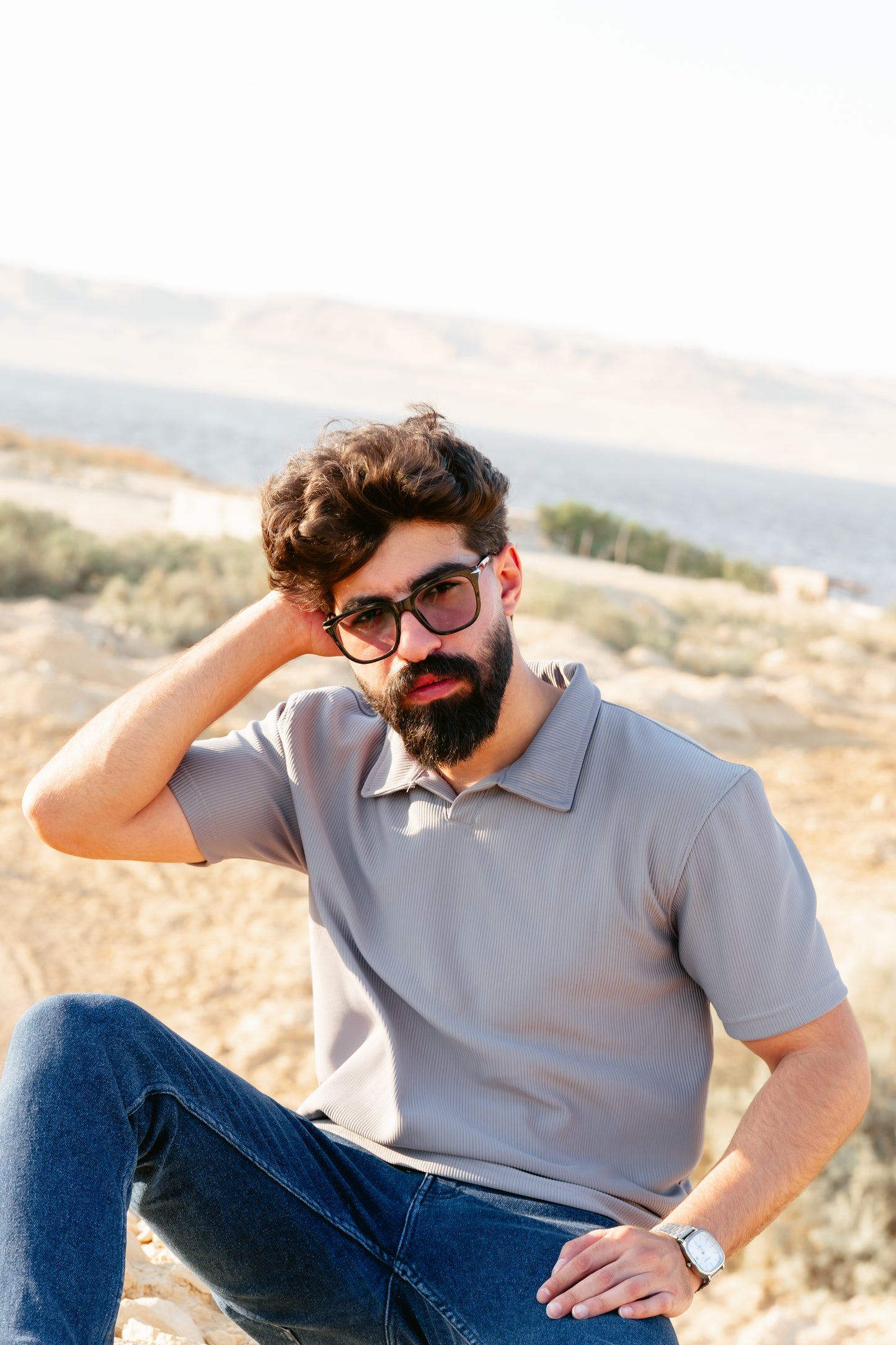 Metal Dibo Striped Polo