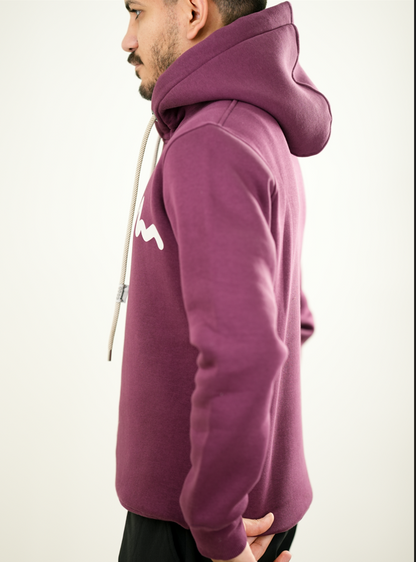 Burgundy Dibo Divo Wave Mark Hoodie