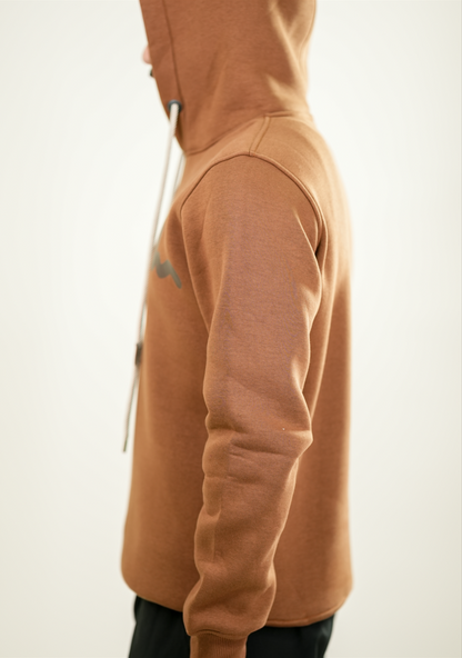 Brown Dibo Divo Wave Mark Hoodie
