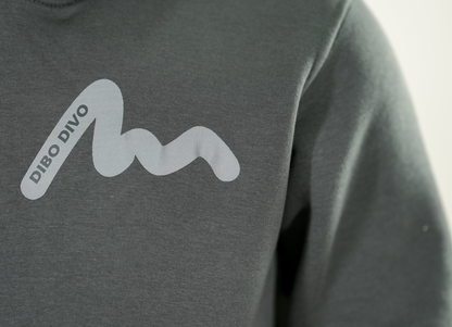 Gray Dibo Divo Wave Mark Hoodie