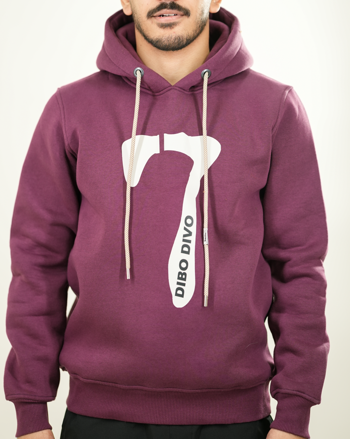 Burgundy Dibo Seven Spirit Hoodie