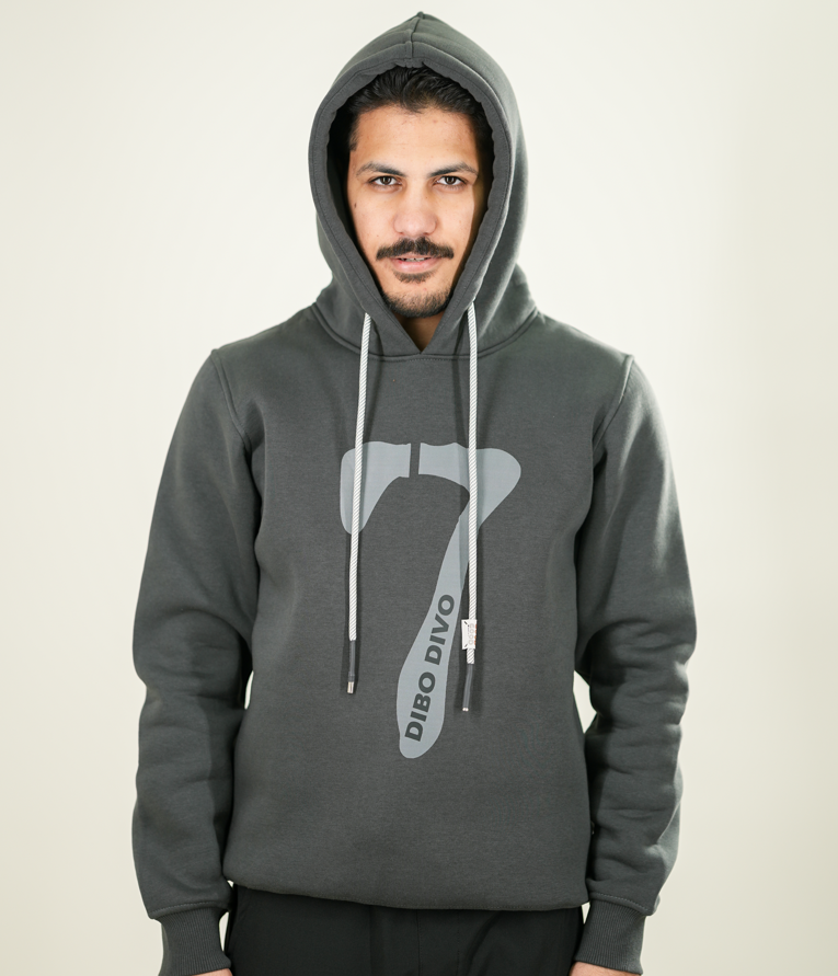 Gray Dibo Seven Spirit Hoodie